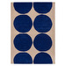 Isot Kivet -matto, sininen, 250 x 350 cm
